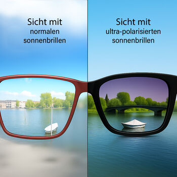 Sole und Luce - Swiss Eyewear - Ultra-Polarisierte Sonnenbrille mit UV400 Schutz, Schwarz