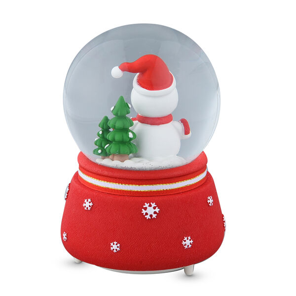 Schneekugel mit Musik und Licht, Schneemann, Größe: 15x10 cm  image number 3