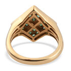 Sambia Smaragd Ring 925 Silber vergoldet  ca. 0,54 ct image number 5