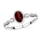 Roter Granat Ring 925 Silber (Größe 21.00) ca. 0,92 ct image number 3