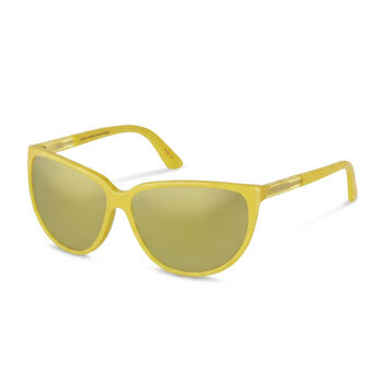 PORSCHE DESIGN Designer Sonnenbrille, Made in Italy, UV400 Schutz, Etui, Sonnengelb