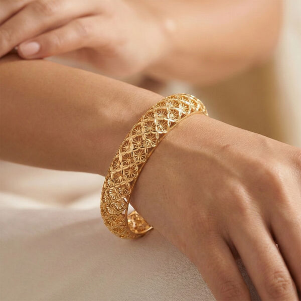 Nickelfreies Messing Armreif ca. 18.5 cm ca. 28,50g image number 2