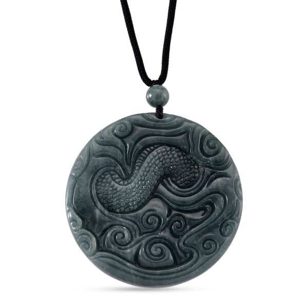 Natürlicher Olmek Jadeit Verlangter Drache Halskette Flexibles (71 cm) ca. 235.00 ct image number 4