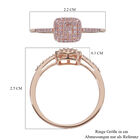 Natürlicher Rosa Diamant I1-I2 Ring 375 Rosegold image number 5