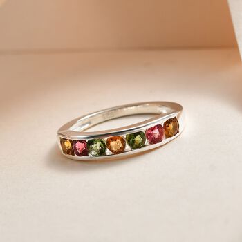 Mehrfarbiger Turmalin-Ring - 0,84 ct.