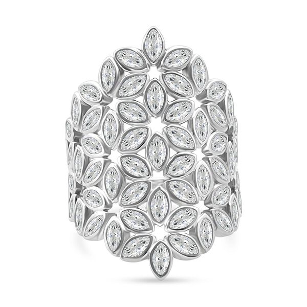 Lustro Stella Wei&szlig;er Zirkonia Ring 925 Silber rhodiniert (Gr&ouml;&szlig;e 19.00) image number 0