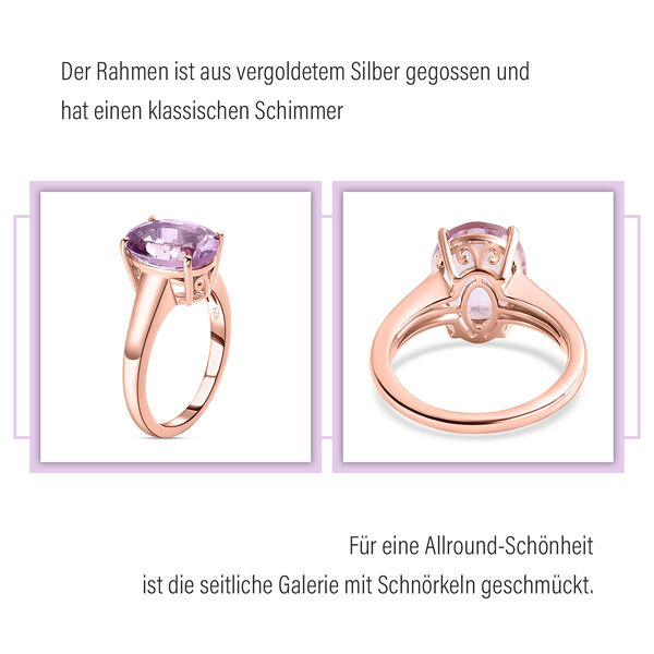 Rose de France Amethyst Ring - 3,29 ct. image number 10