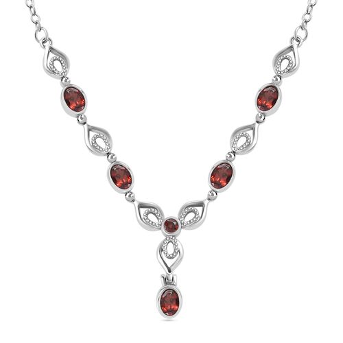 Rote Granat-Halskette, 45 cm - 2,40 ct. image number 0