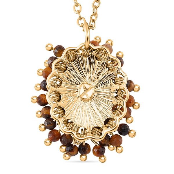 Gelbes Tigerauge Schmuckset - 15 ct. image number 8