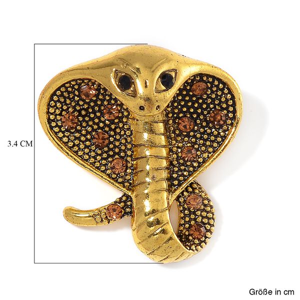 Neongrüner Kristall, Kristall Brosche Antikes Gold image number 5