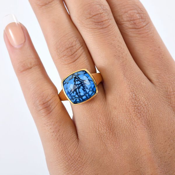 D'Joy blauer Triplett Quarz Ring - 9,99 ct. image number 2