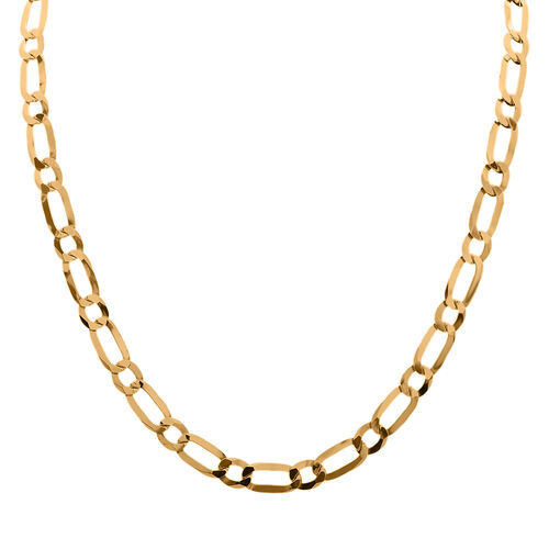 Figaro Kette, 50cm, 925 Silber vergoldet image number 0