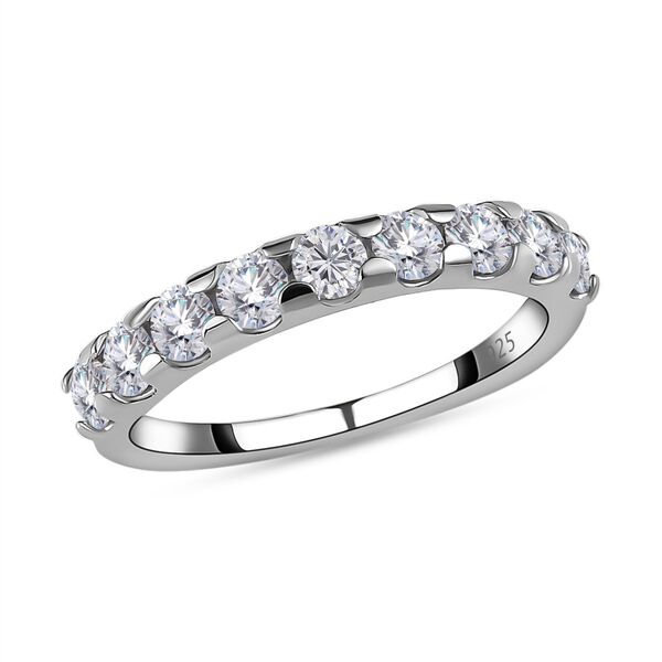 Moissanit Ring in platiniertem 925 Silber - 0,93 ct. image number 3