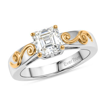 EVER TRUE Moissanit Ring Nickelfreies Messing (Gr&ouml;&szlig;e 17.00) ca. 1,16 ct