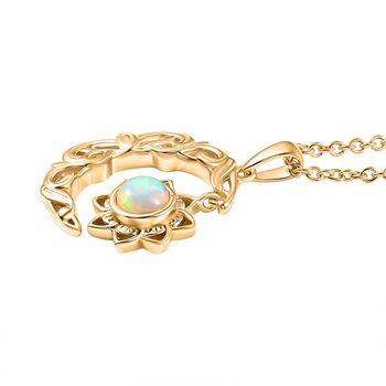 EverTrue Opal Anh&auml;nger mit 50cm Kette in Goldton - 0,41 ct.