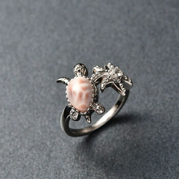 Djoy AA Natrolith, Wei&szlig;er Zirkon Ring 925 Silber rhodiniert (Gr&ouml;&szlig;e 16.00) ca. 2,44 ct