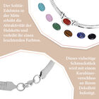 EVER TRUE schlichte Solitär-Edelstein-Halskette in Silberton image number 14