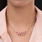 Afrikanische Rubin-Halskette in Silber image number 1