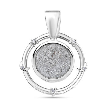 D'Joy Meteorit und Zirkon Anh&auml;nger - 13,34 ct.