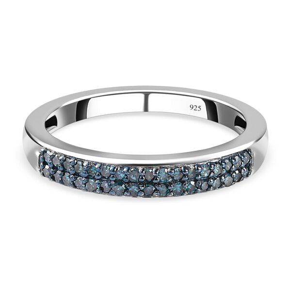 Blauer Diamant-Bandring - 0,20 ct. image number 0