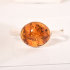 Natürlicher Baltischer Bernstein Armreif ,ca. 19 cm, 925 Silber