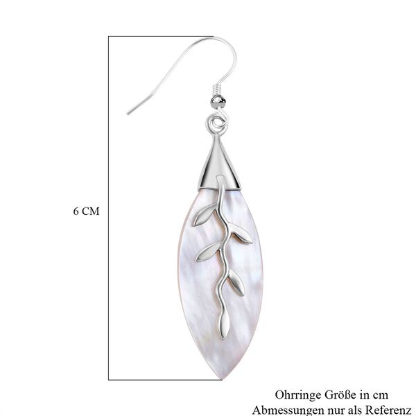Royal Bali Kollektion - Perlmutt Ohrh&auml;nger 925 Silber&nbsp; image number 5