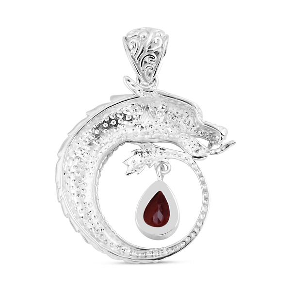 Roter Granat Anh&auml;nger 925 Silber ca. 1.50 ct image number 4