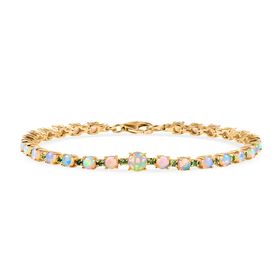 D'Joy AA Natürliches, äthiopisches Welo Opal und Tsavorit Granat 20cm Armband - 6,38 ct.