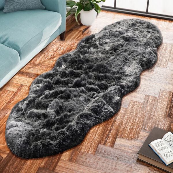 Kunstfell Teppich, schwarz image number 2