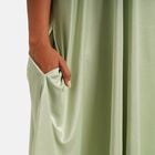 Knielanges Sommerkleid mit Seitentaschen, Einheitsgröße Grün image number 4