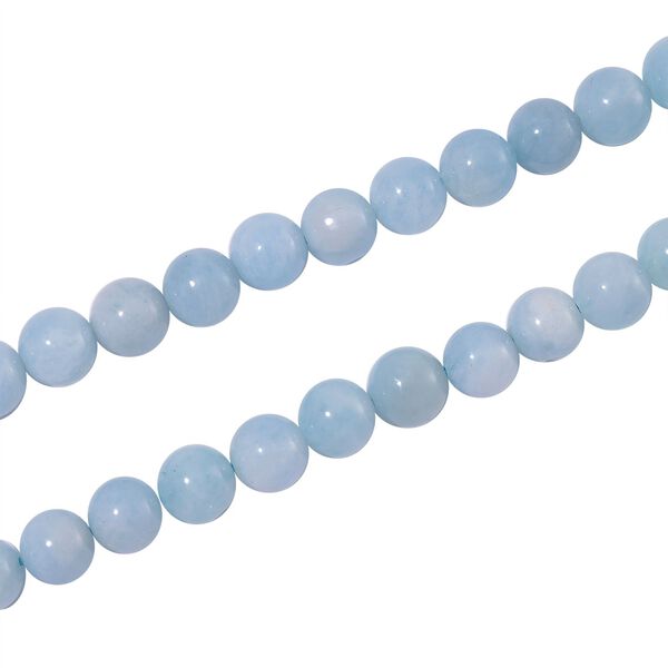 Aquamarin Perlen-Halskette, 50+5 cm - 170 ct. image number 3