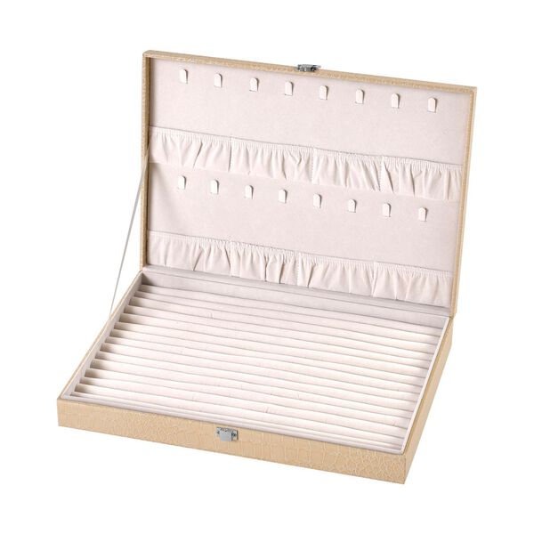 Ring Koffer, creme, Krokodilsmuster image number 8