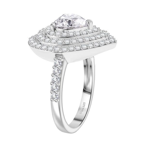 D'Joy Moissanit Ring 925 Silber rhodiniert (Gr&ouml;&szlig;e 17.00) ca. 2,50 ct image number 5