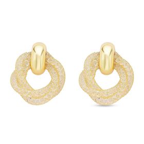Weiße Kristall-Designer-Ohrringe - 2 ct.