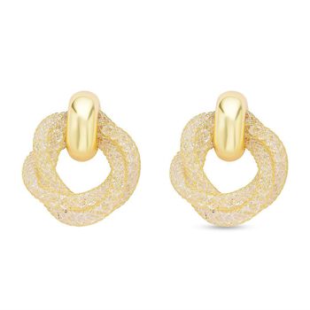 Wei&szlig;e Kristall-Designer-Ohrringe - 2 ct.