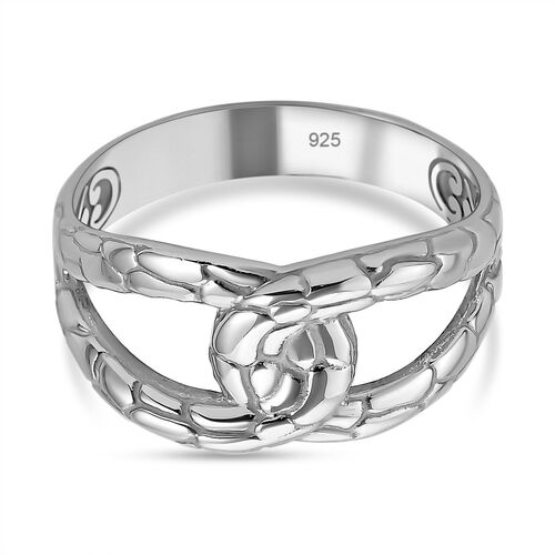 Royal Bali Kollektion- Ring mit verflochtener Drachenhaut-Textur image number 0