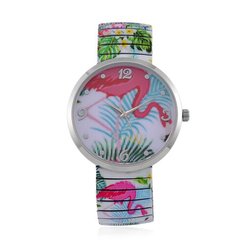 STRADA Armbanduhr - Flamingo-Design, Japanisches Uhrwerk, Wasserresistent image number 0