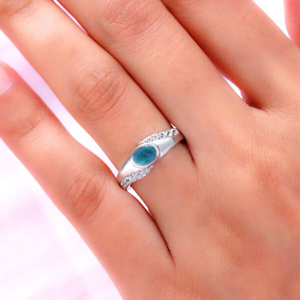 Grandidierit und Zirkon-Ring - 0,72 ct. image number 3