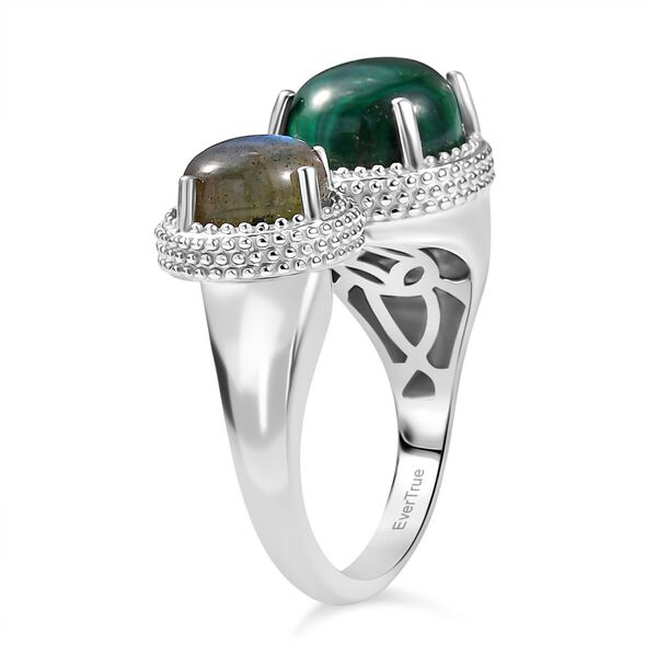 EverTrue Malachit und Labradorit Ring - 7,94 ct. image number 5