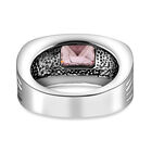 Rosa Zirkonia Ring, Edelstahl  ca. 2,40 ct image number 5