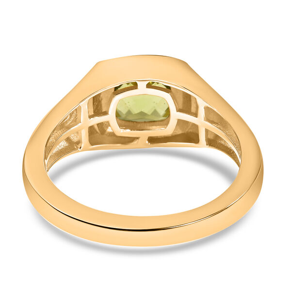 Peridot Solit&auml;r emaillierter Ring - 1,75 ct. image number 4
