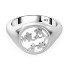 925 Silber rhodiniertRing (Größe 17.00) ca. 3,15g