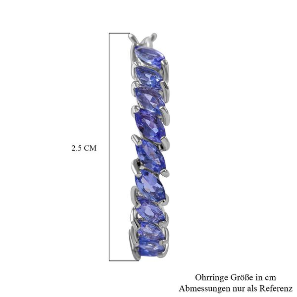 Tansanit Ohrringe - 4,97 ct. image number 3