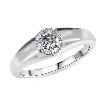 Moissanit Ring, ca. 0,74 ct