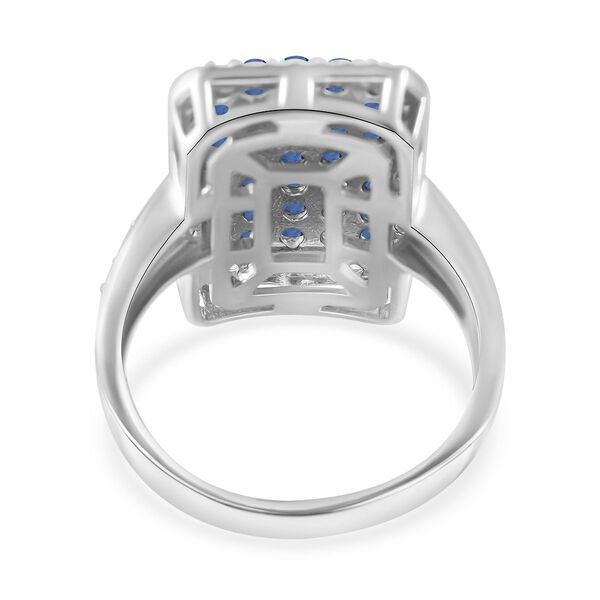 AA blauer Saphir und Zirkon-Ring - 2,30 ct. image number 3