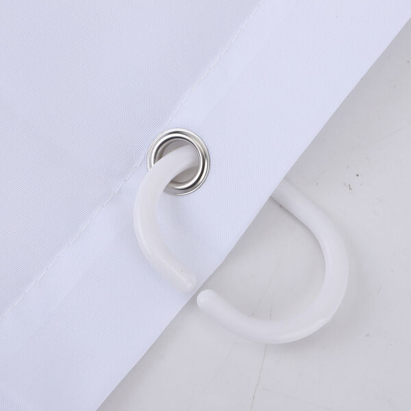 Duschvorhang mit 12 Haken und gr&uuml;nem Blattmuster, 180x180 cm, Gr&uuml;n und Wei&szlig; image number 3