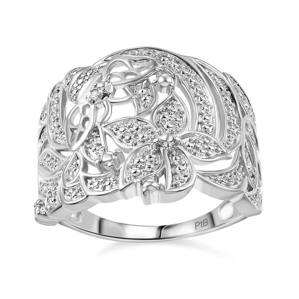 Cocktail Ring mit Diamantakzenten image number 4
