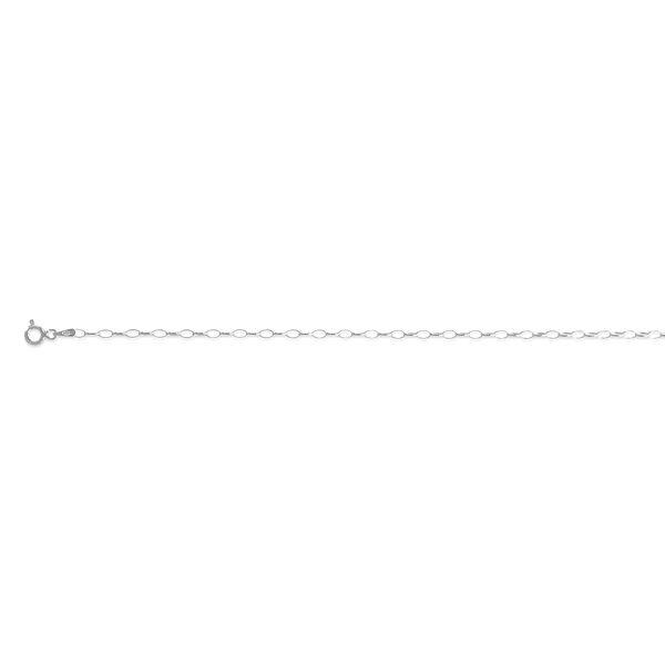 Italienische, ovale
 Erbskette, ca. 50 cm, 925 Silber