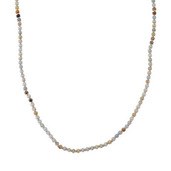 Mehrfarbiger Amazonit Halskette, flexibel, Reine Legierung ca. 25.00 ct