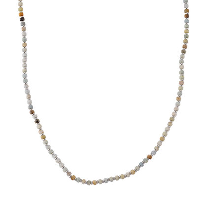 Mehrfarbiger Amazonit Halskette, flexibel, Reine Legierung ca. 25.00 ct